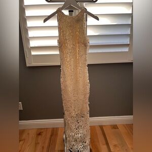 Alexia Admor Cream lace midi dress XS